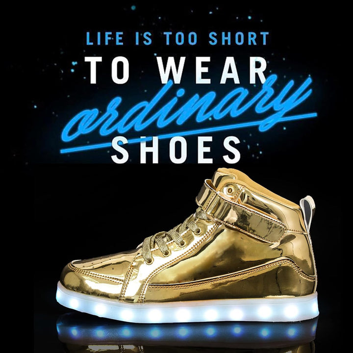 Trendy LED Sneakers with Rechargeable Lights - LumaBoost-Black-4-State of Style