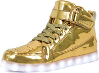 Trendy LED Sneakers with Rechargeable Lights - LumaBoost-Gold-4-State of Style