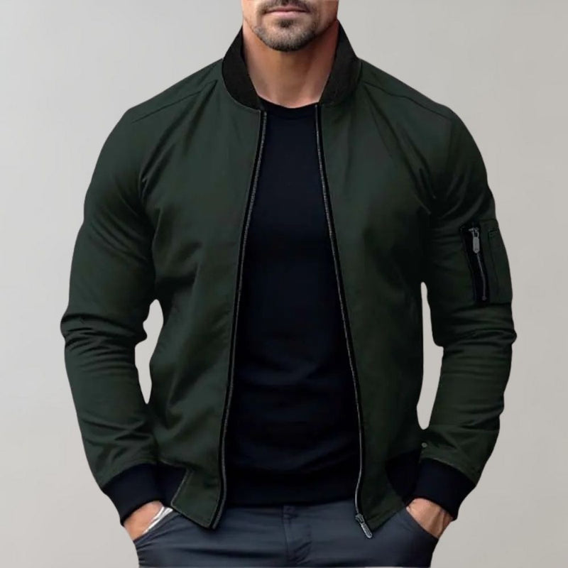 Trendy Men's Bomber Jacket - Chase-Green-M-State of Style