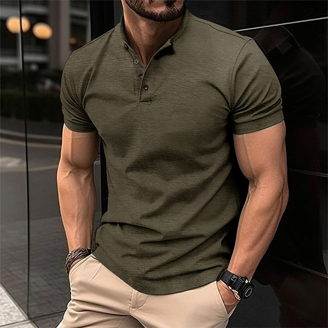 Trendy Men's Polo - Marcus-Army Green-S-State of Style
