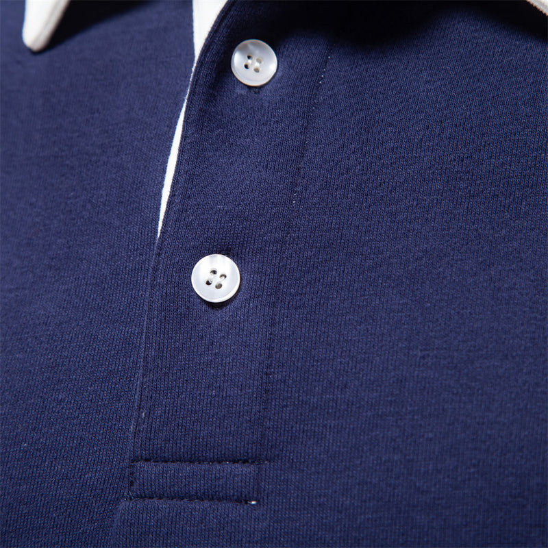 Trendy Men’s Polo Pullover - James-Blue-S-State of Style