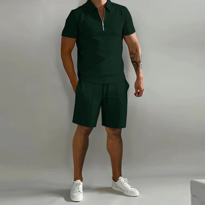 Trendy Men's Polo Set - Milano-Green-S-State of Style