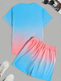 Trendy men's summer set consisting of a T-shirt and shorts - CoolFlex-S-State of Style