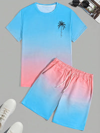 Trendy men's summer set consisting of a T-shirt and shorts - CoolFlex-S-State of Style