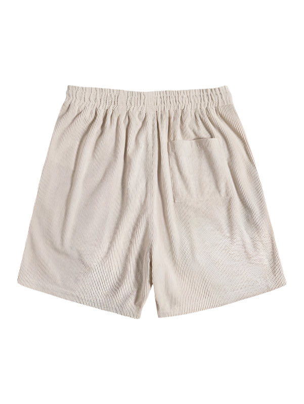 Trendy men's summer set with striped design - Beach Style-Beige-State of Style