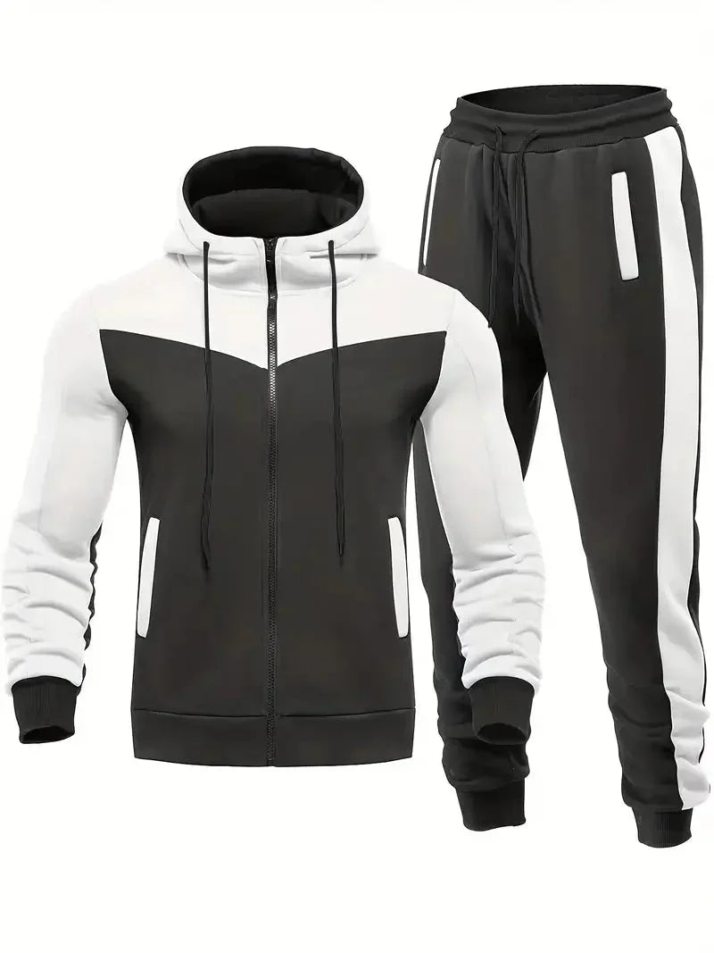 Trendy Men's Tracksuit - ProMotion-Blue-White-S-State of Style