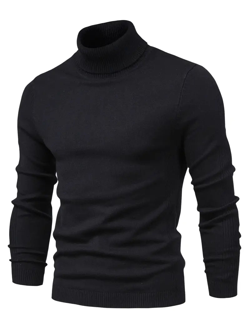 Trendy Men's Turtleneck - Lars-Blue-S-State of Style