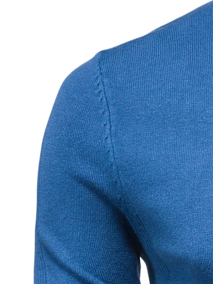 Trendy Men's Turtleneck - Lars-Blue-S-State of Style