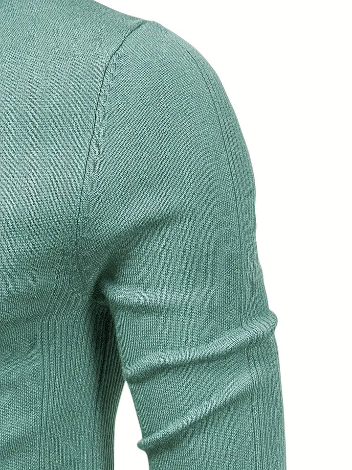 Trendy Men's Turtleneck - Lars-Blue-S-State of Style
