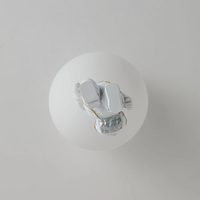 Trendy Moon/Astronaut Children's Room LED Ceiling Light - CosmoGlow-Grey-A-25 cm-State of Style