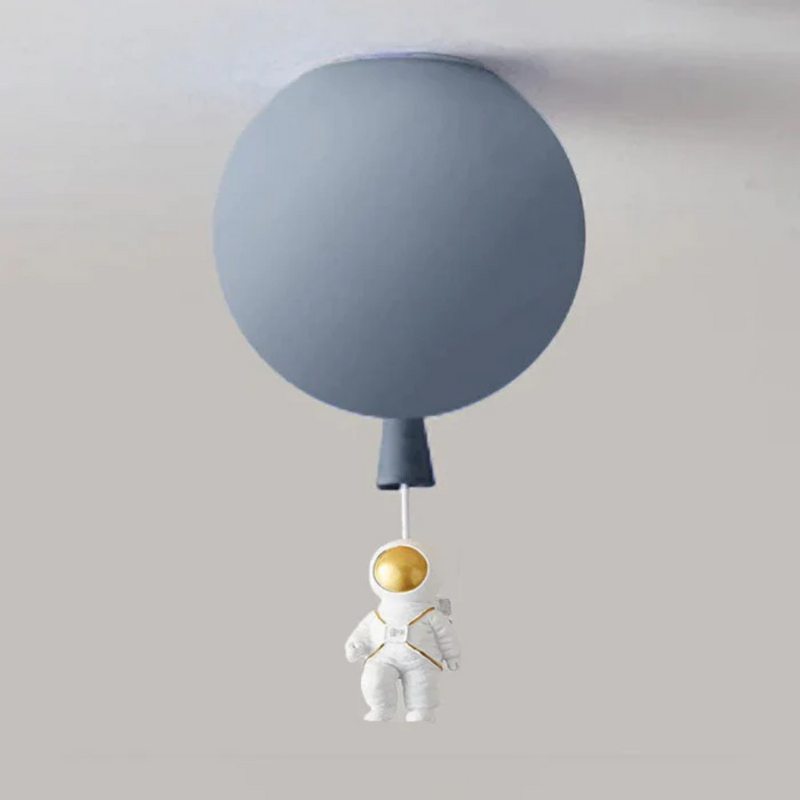 Trendy Moon/Astronaut Children's Room LED Ceiling Light - CosmoGlow-Grey-B-25 cm-State of Style