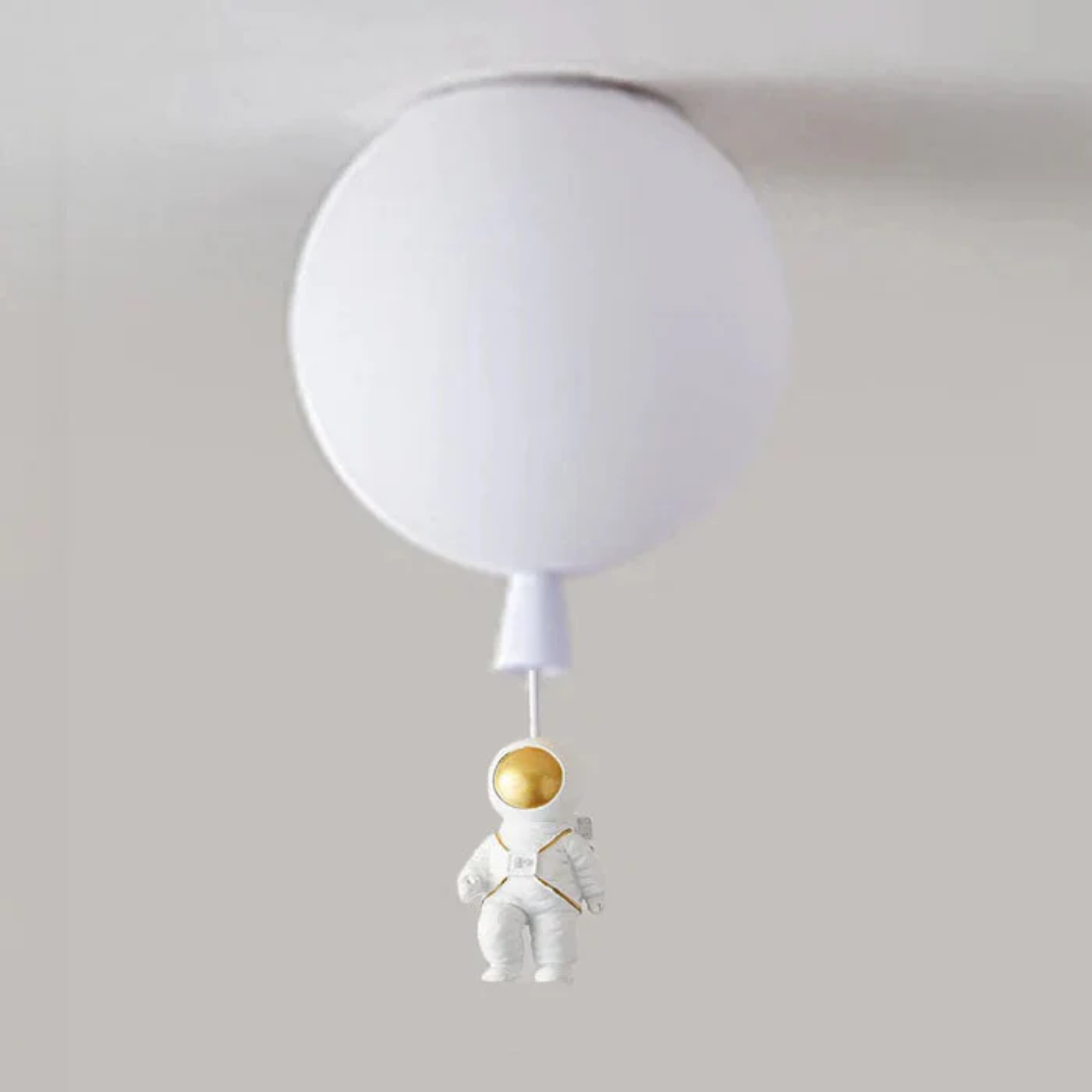 Trendy Moon/Astronaut Children's Room LED Ceiling Light - CosmoGlow-White-B-25 cm-State of Style