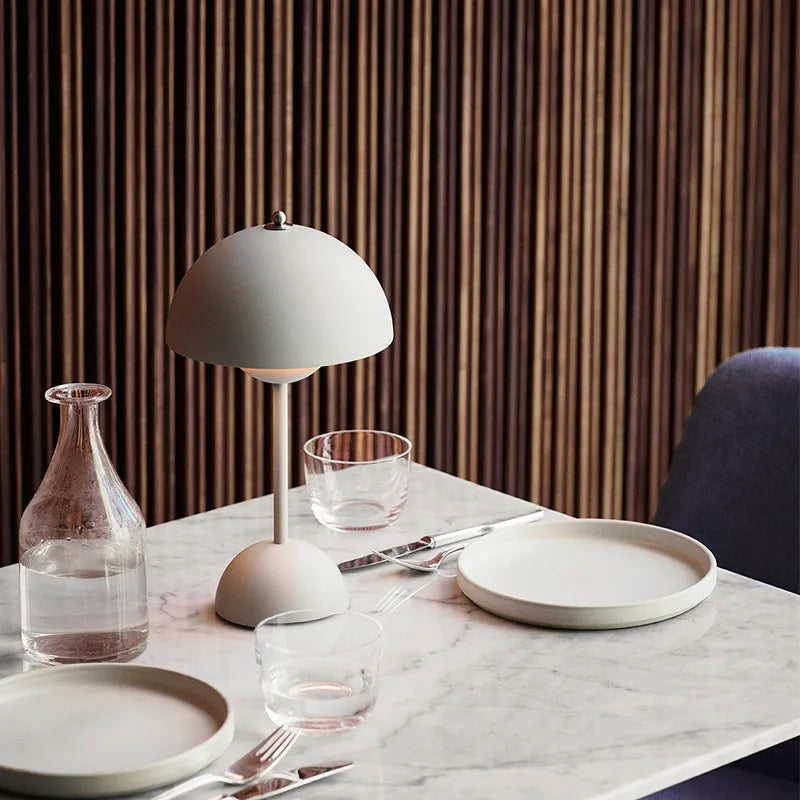 Trendy Mushroom-shaped Design Lamp - MushLuxe-White-Small (23cm)-State of Style