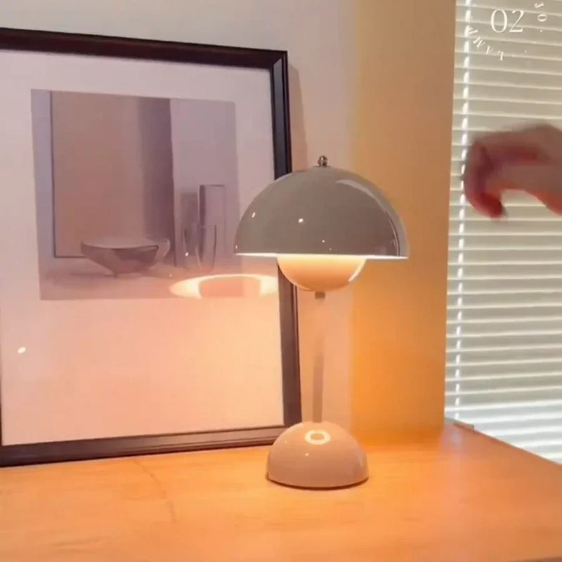 Trendy Mushroom-shaped Design Lamp - MushLuxe-White-Small (23cm)-State of Style