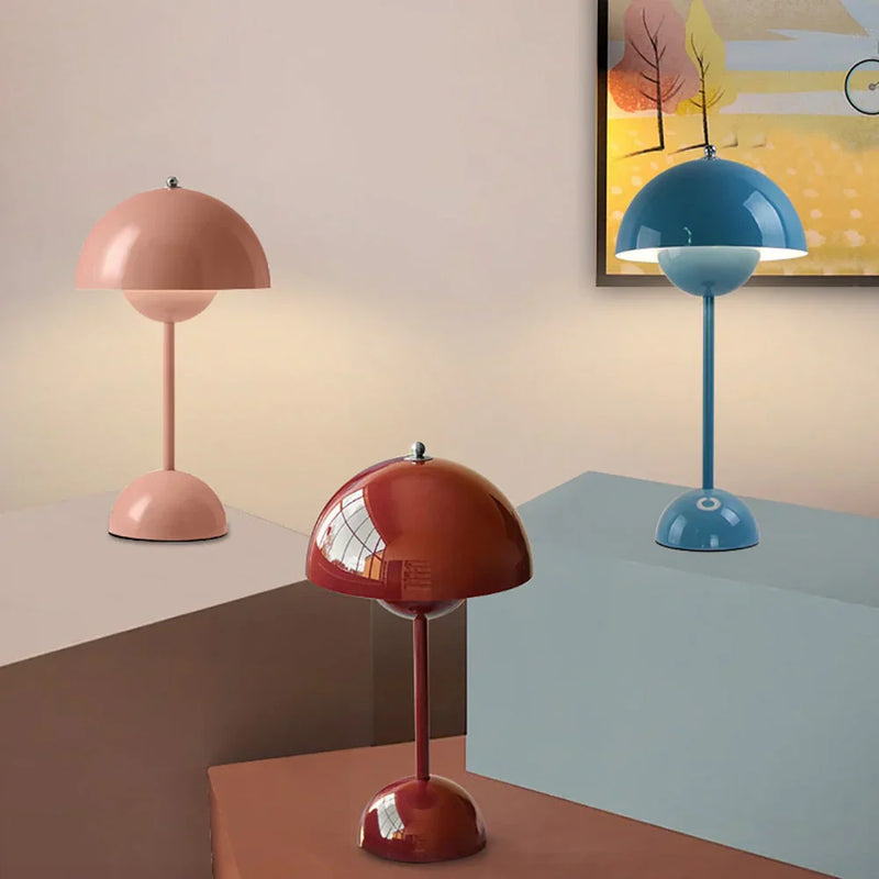 Trendy Mushroom-shaped Design Lamp - MushLuxe-White-Small (23cm)-State of Style