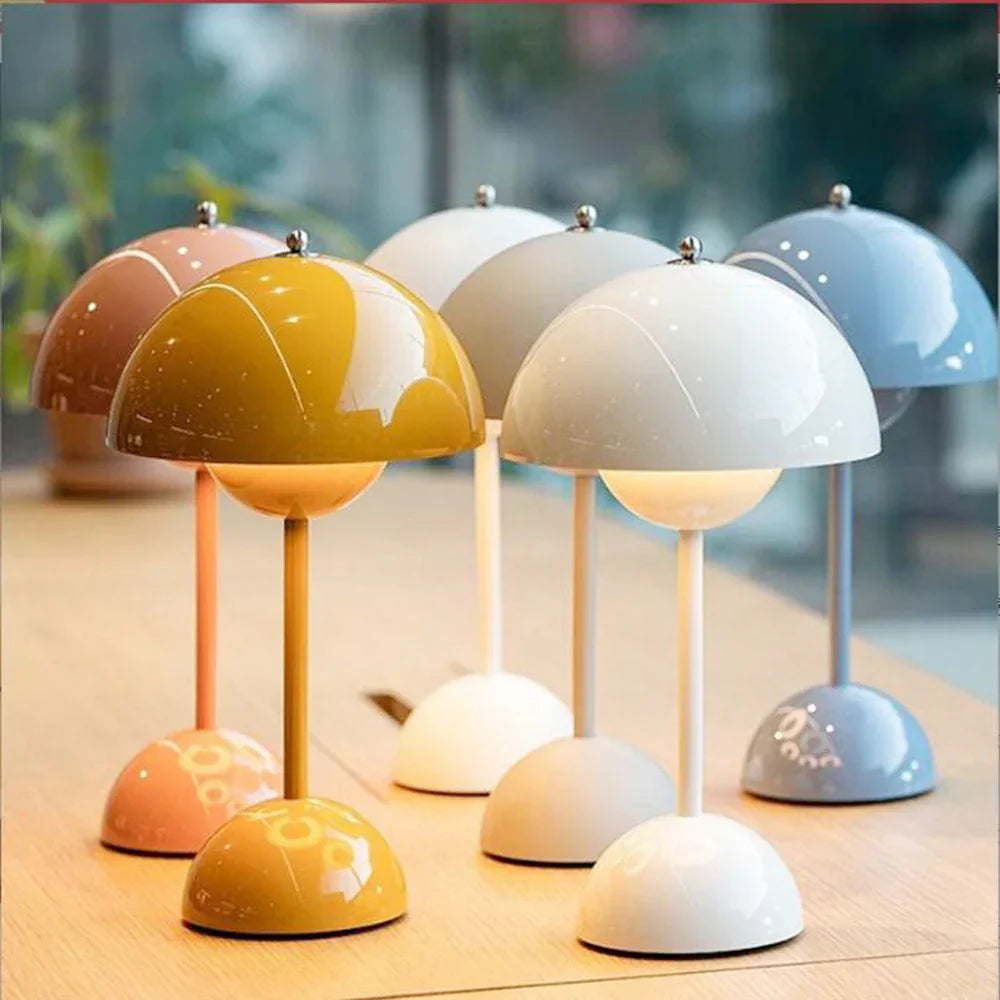 Trendy Mushroom-shaped Design Lamp - MushLuxe-White-Small (23cm)-State of Style