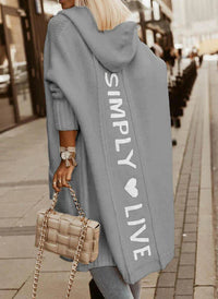 Trendy Oversized Women's Cardigan - Amelie-Gray-S-State of Style