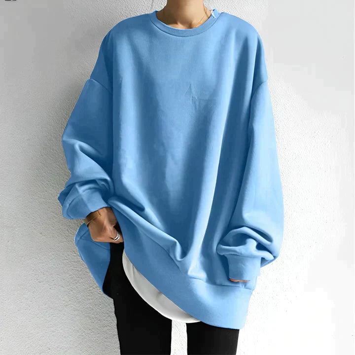 Trendy Oversized Women’s Sweater - Alina-Blue-S-State of Style