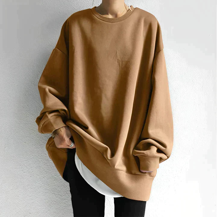 Trendy Oversized Women’s Sweater - Alina-Brown-S-State of Style