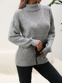 Trendy Plain Turtleneck Jumper - Selena-Yellow-S-State of Style