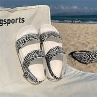 Trendy platform sandals in Korean style for women - Alina-White-3-State of Style