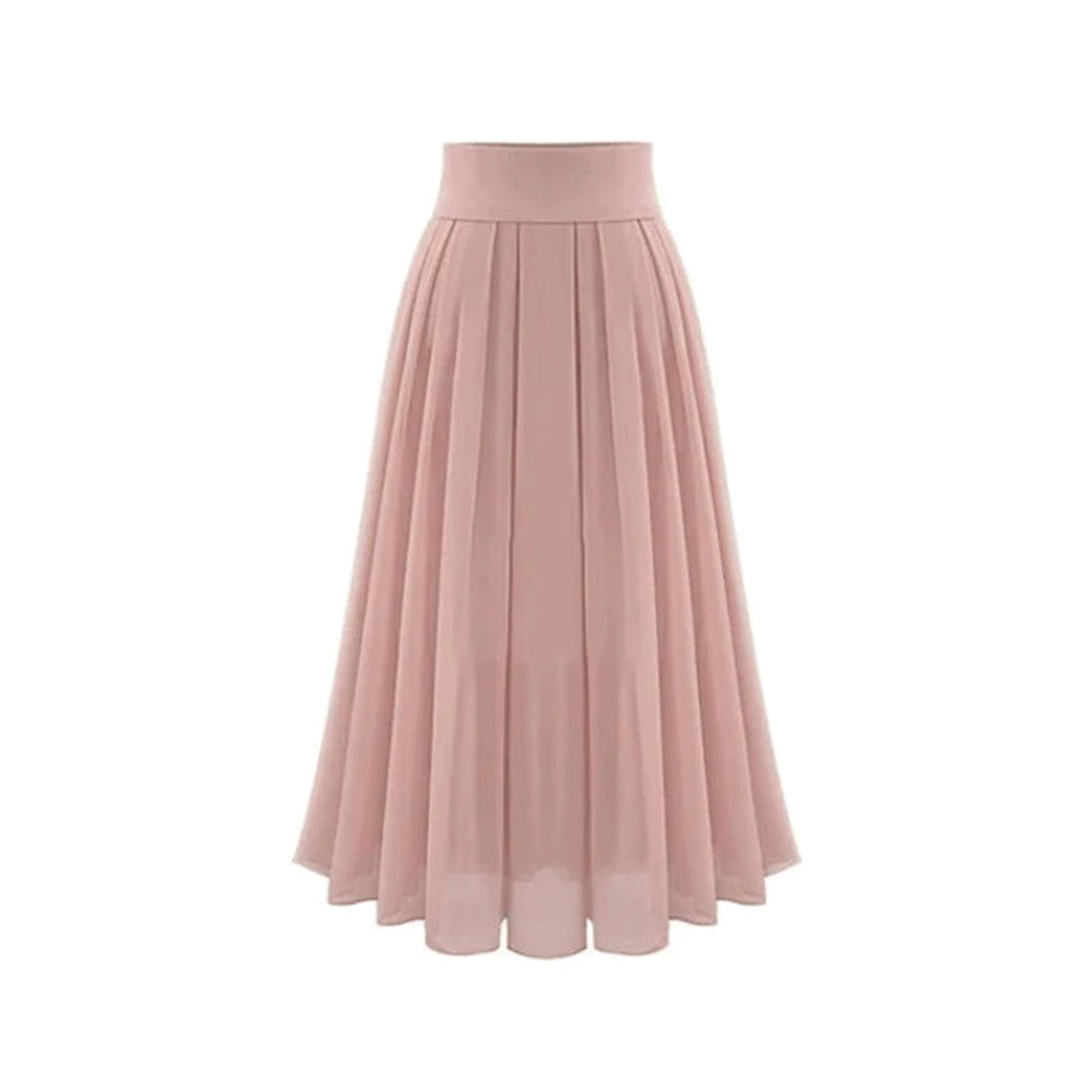Trendy Pleated Maxi Skirt with High Waist – Mirella-S-State of Style