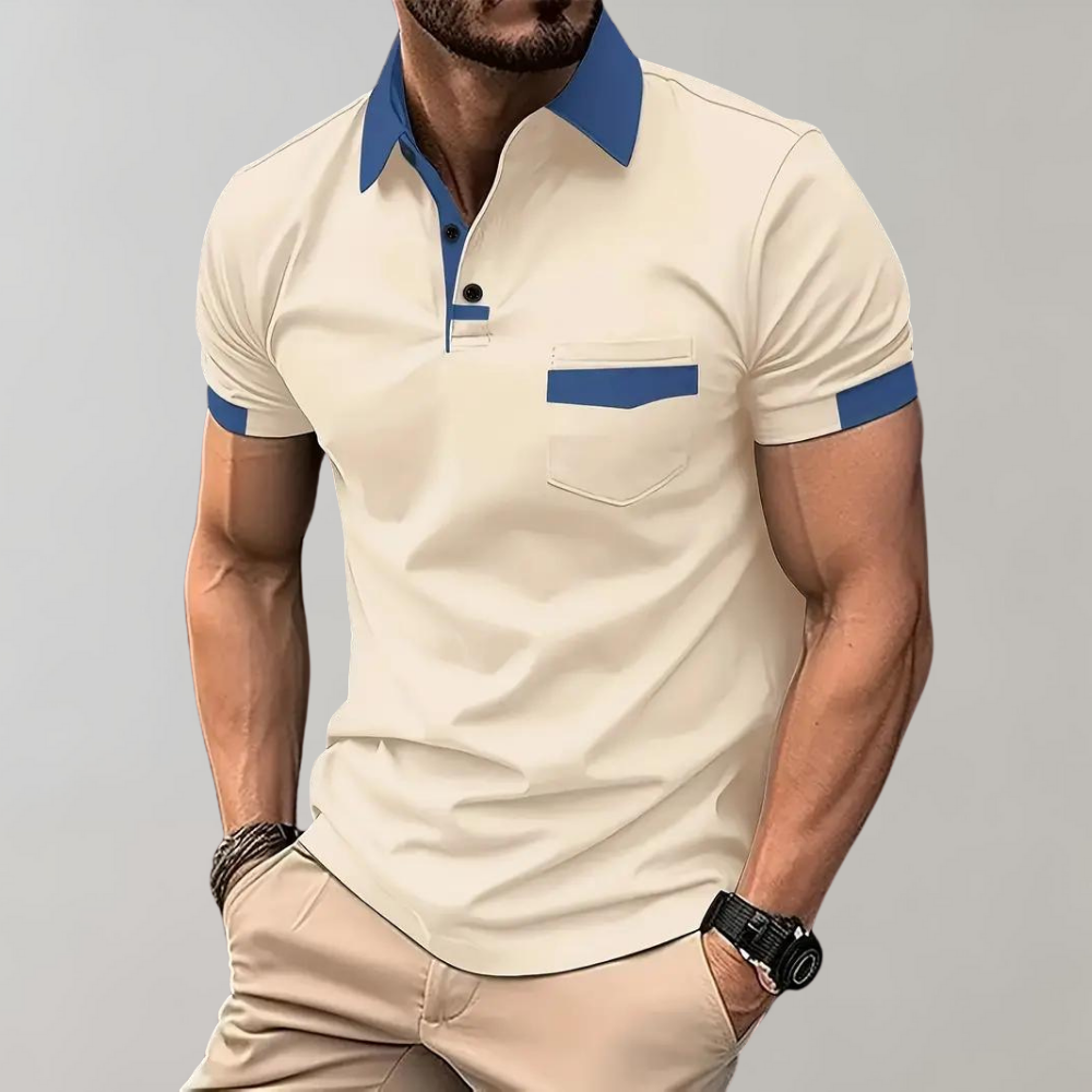 Trendy Polo Shirt for Men - Leo-Apricot-S-State of Style
