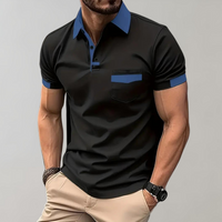 Trendy Polo Shirt for Men - Leo-Black-S-State of Style
