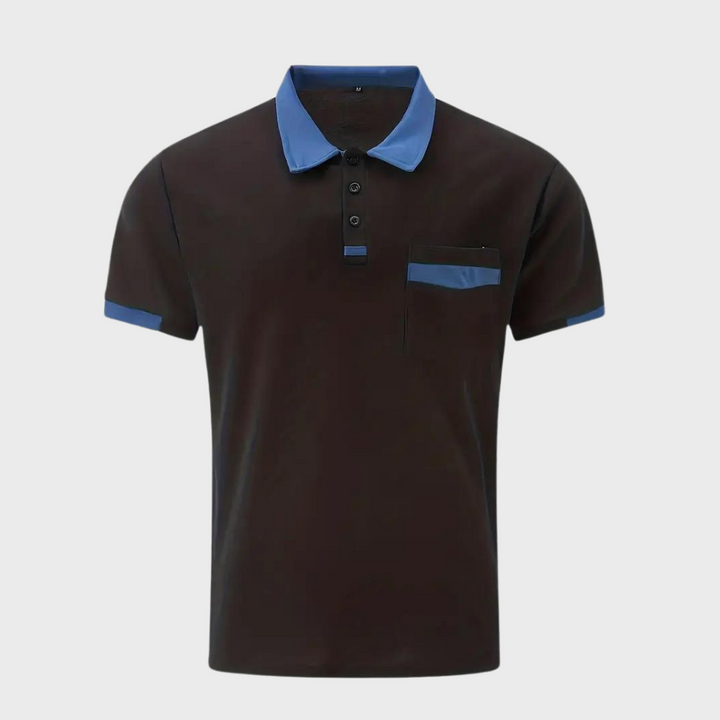 Trendy Polo Shirt for Men - Leo-Navy Blue-S-State of Style
