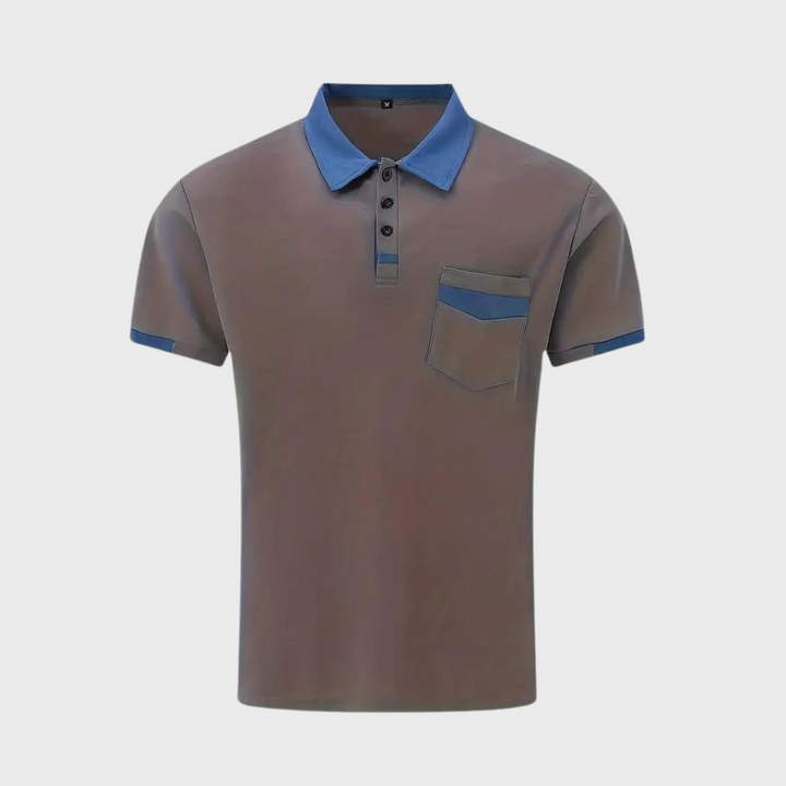 Trendy Polo Shirt for Men - Leo-Navy Blue-S-State of Style