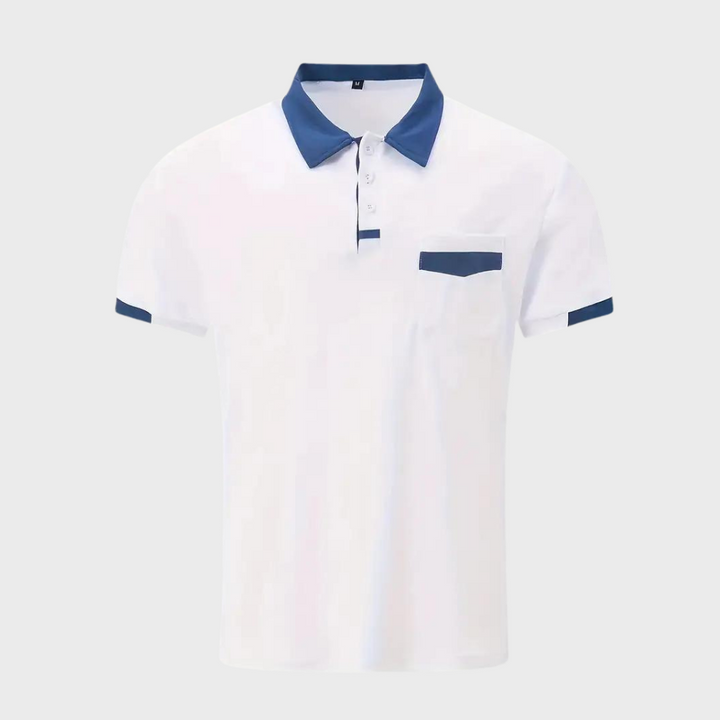 Trendy Polo Shirt for Men - Leo-Navy Blue-S-State of Style