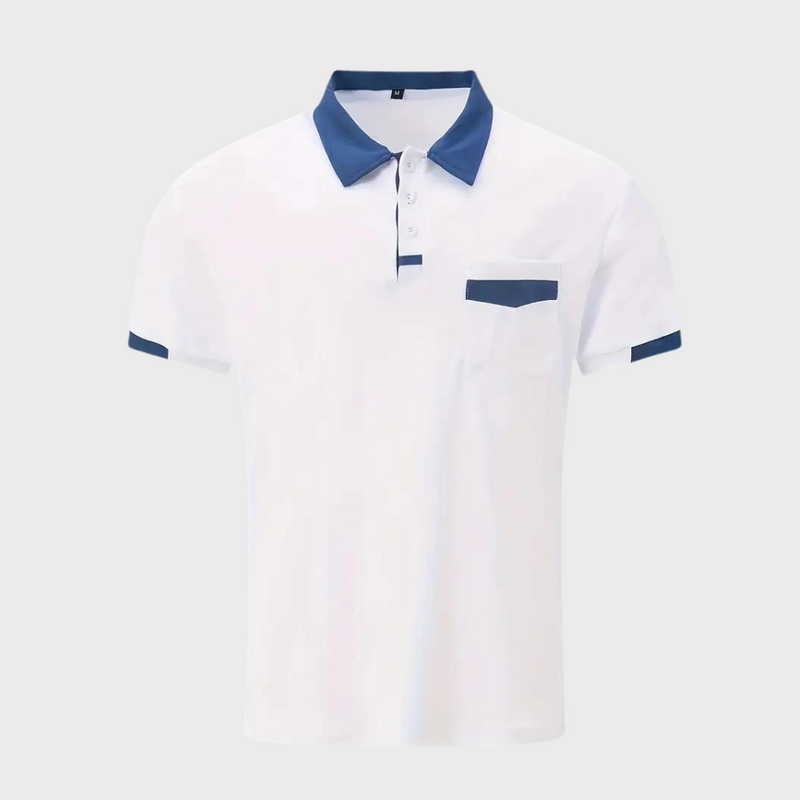 Trendy Polo Shirt for Men - Leo-Navy Blue-S-State of Style