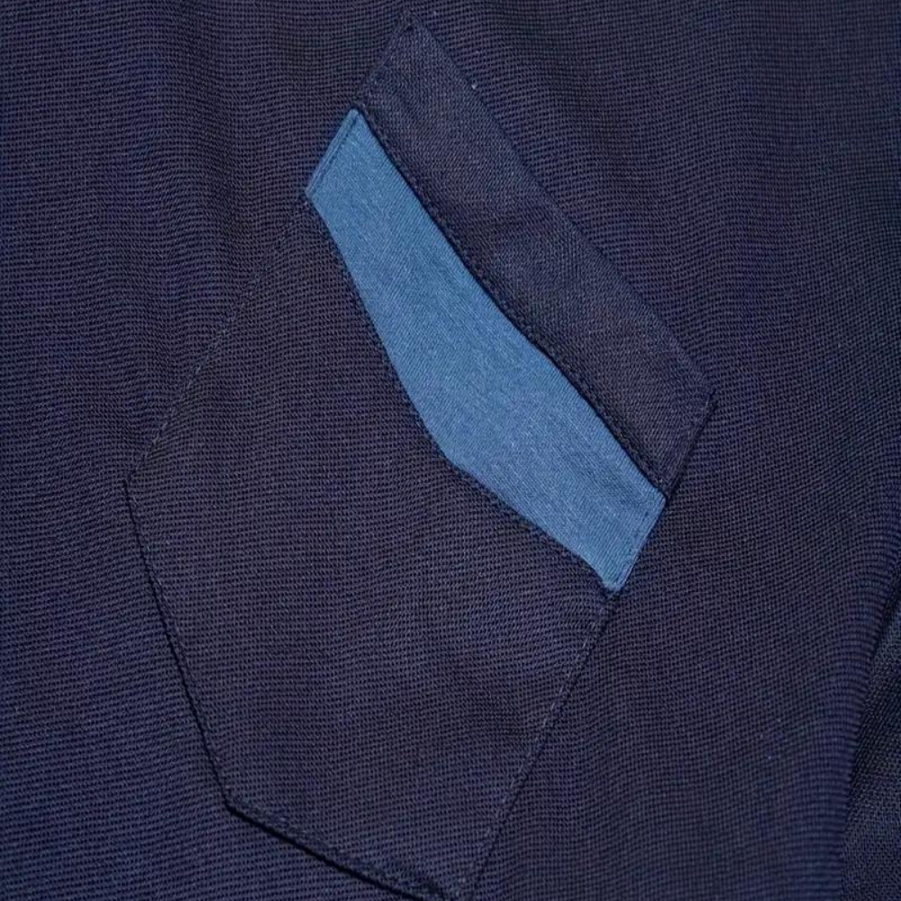 Trendy Polo Shirt for Men - Leo-Navy Blue-S-State of Style