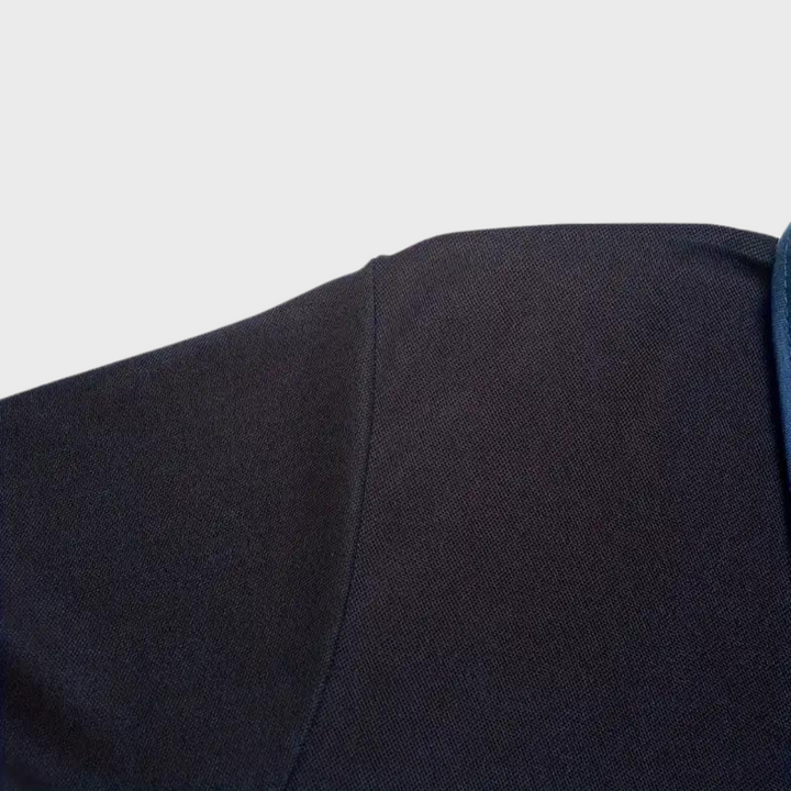 Trendy Polo Shirt for Men - Leo-Navy Blue-S-State of Style