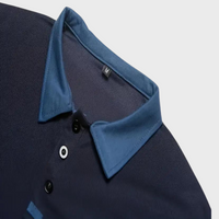 Trendy Polo Shirt for Men - Leo-Navy Blue-S-State of Style