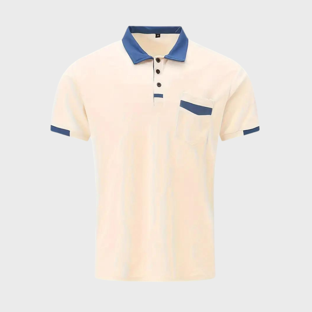 Trendy Polo Shirt for Men - Leo-Navy Blue-S-State of Style