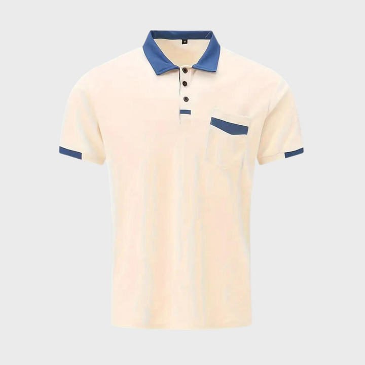 Trendy Polo Shirt for Men - Leo-Navy Blue-S-State of Style
