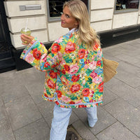 Trendy Print Women's Blazer - Eva-Floral-XS-State of Style