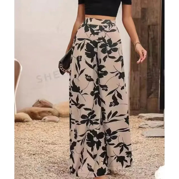 Trendy Printed Pants - Sara-Apricot-S-State of Style