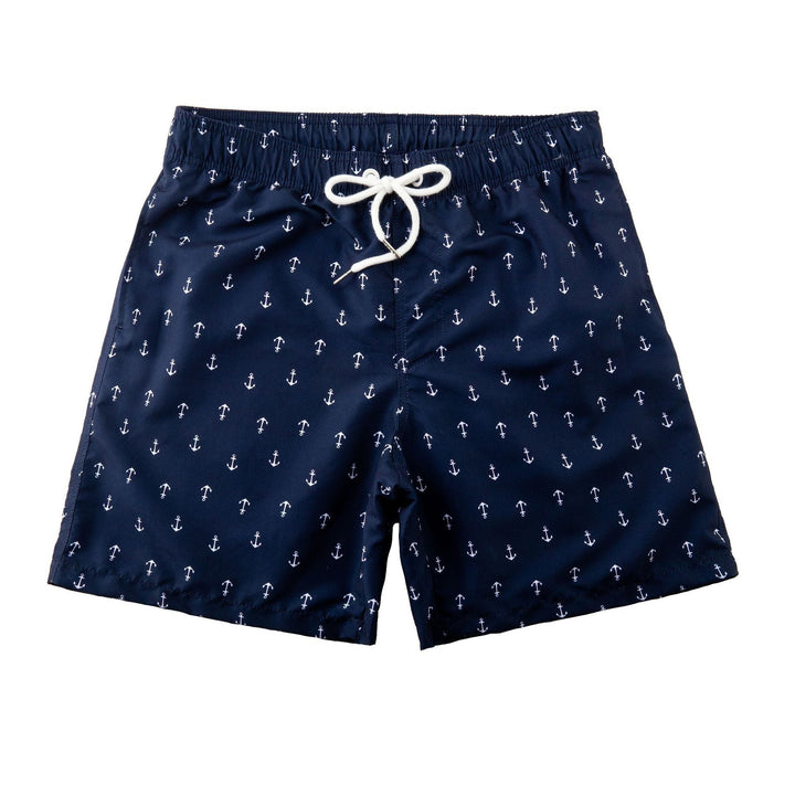 Trendy & quick-drying men's swim shorts with pockets – Matteo-Anchor-S-State of Style