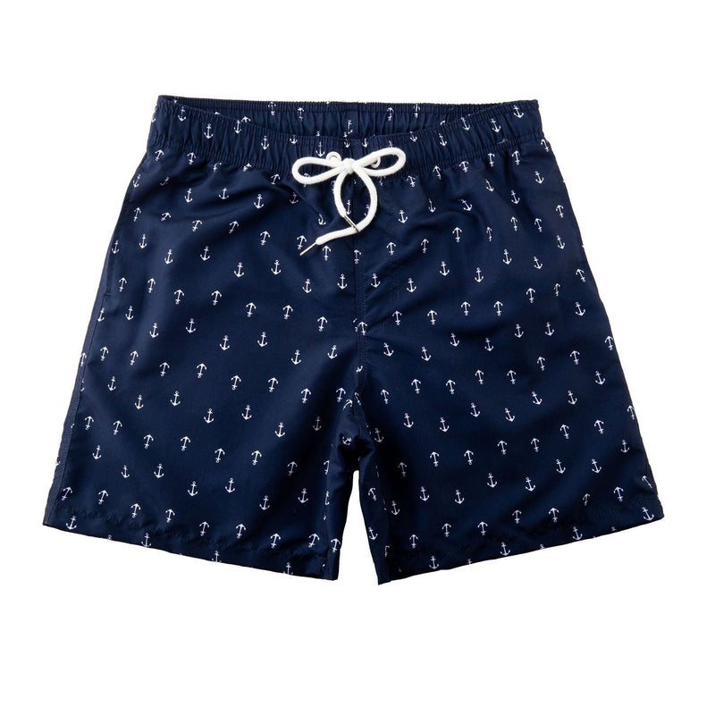Trendy & quick-drying men's swim shorts with pockets – Matteo-Anchor-S-State of Style