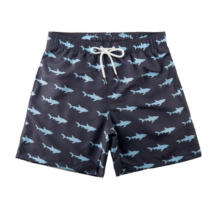 Trendy & quick-drying men's swim shorts with pockets – Matteo-Shark-S-State of Style