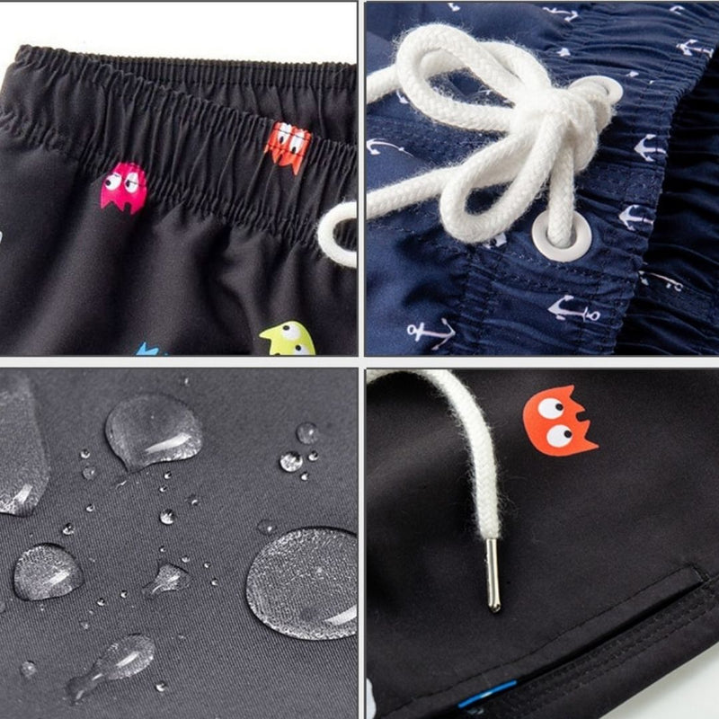 Trendy & quick-drying men's swim shorts with pockets – Matteo-Trees-S-State of Style