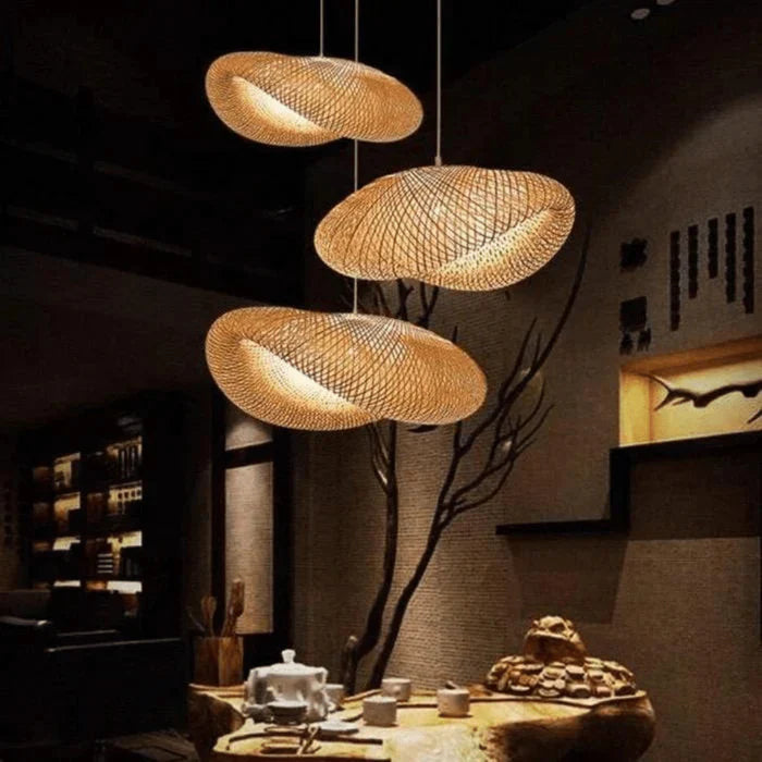 Trendy Rattan Pendant Light - NaturGlow-A-40 cm-State of Style