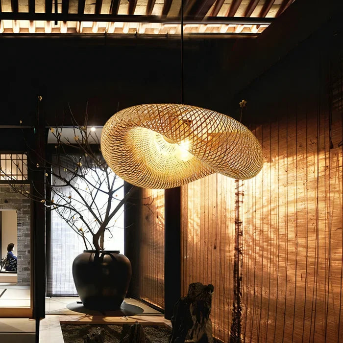 Trendy Rattan Pendant Light - NaturGlow-A-40 cm-State of Style
