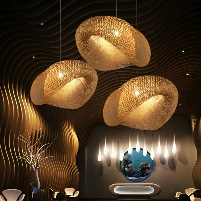 Trendy Rattan Pendant Light - NaturGlow-A-40 cm-State of Style