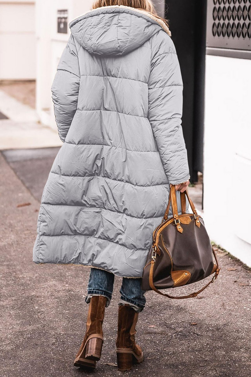 Trendy Reversible Women’s Winter Coat – Sofia-Brown-S-State of Style