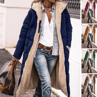 Trendy Reversible Women’s Winter Coat – Sofia-Brown-S-State of Style