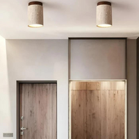 Trendy Round Japanese Style Ceiling Lamp - ZenLight-Brown-Warm light (3000K)-State of Style