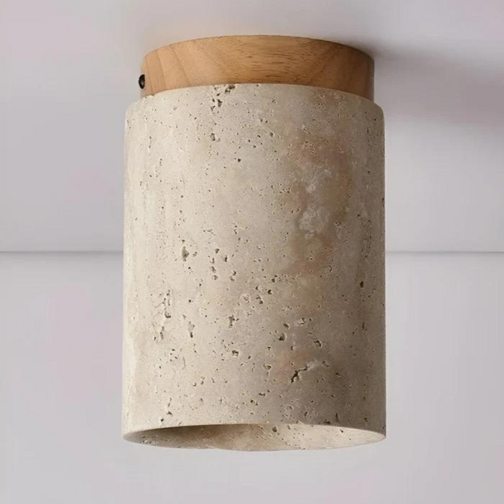 Trendy Round Japanese Style Ceiling Lamp - ZenLight-Brown-Warm light (3000K)-State of Style